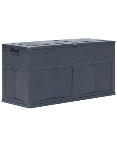 Boîte de rangement de jardin 320 L Noir