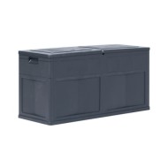 Boîte de rangement de jardin 320 L Noir