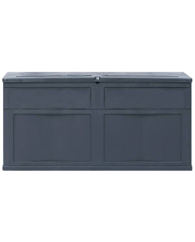 Boîte de rangement de jardin 320 L Noir