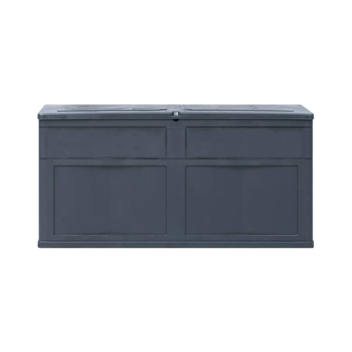 Boîte de rangement de jardin 320 L Noir