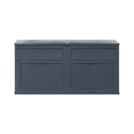 Boîte de rangement de jardin 320 L Noir