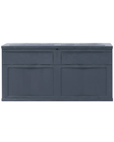 Boîte de rangement de jardin 320 L Noir