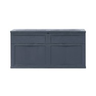 Boîte de rangement de jardin 320 L Noir