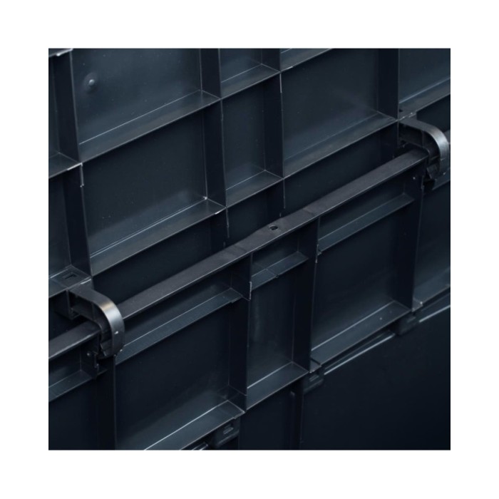 Boîte de rangement de jardin 320 L Noir