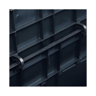 Boîte de rangement de jardin 320 L Noir