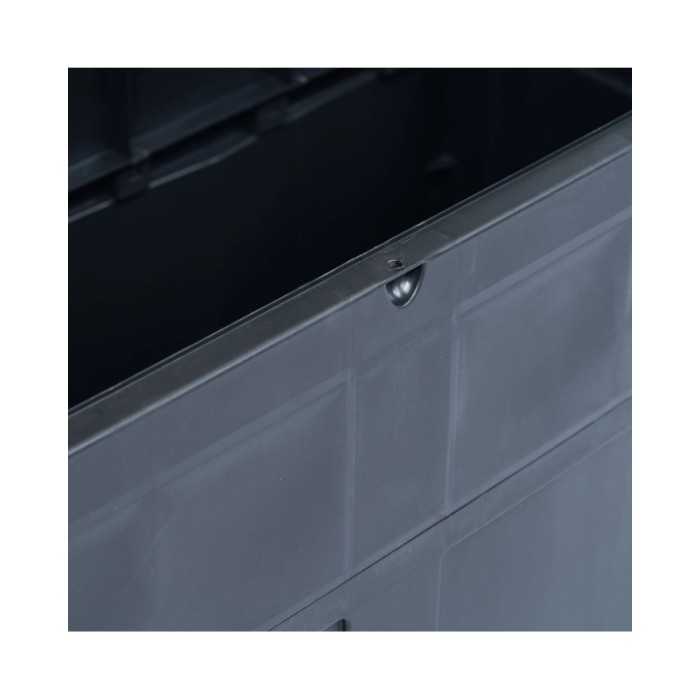 Boîte de rangement de jardin 320 L Noir