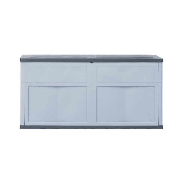 Boîte de rangement de jardin 320 L Gris Noir