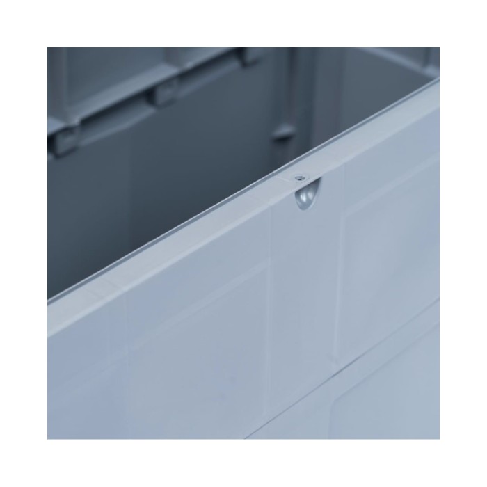 Boîte de rangement de jardin 320 L Gris Noir