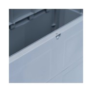 Boîte de rangement de jardin 320 L Gris Noir