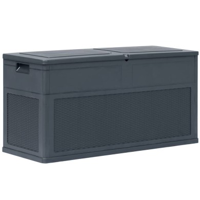 Boîte de rangement de jardin 320 L Anthracite 