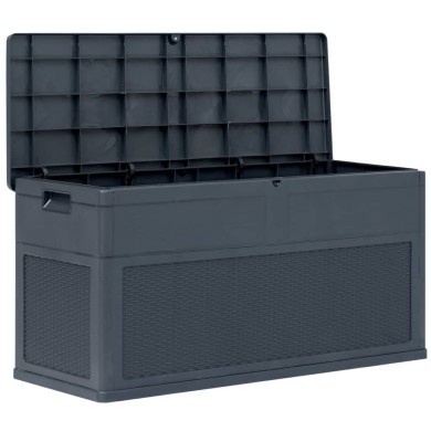 Boîte de rangement de jardin 320 L Anthracite 