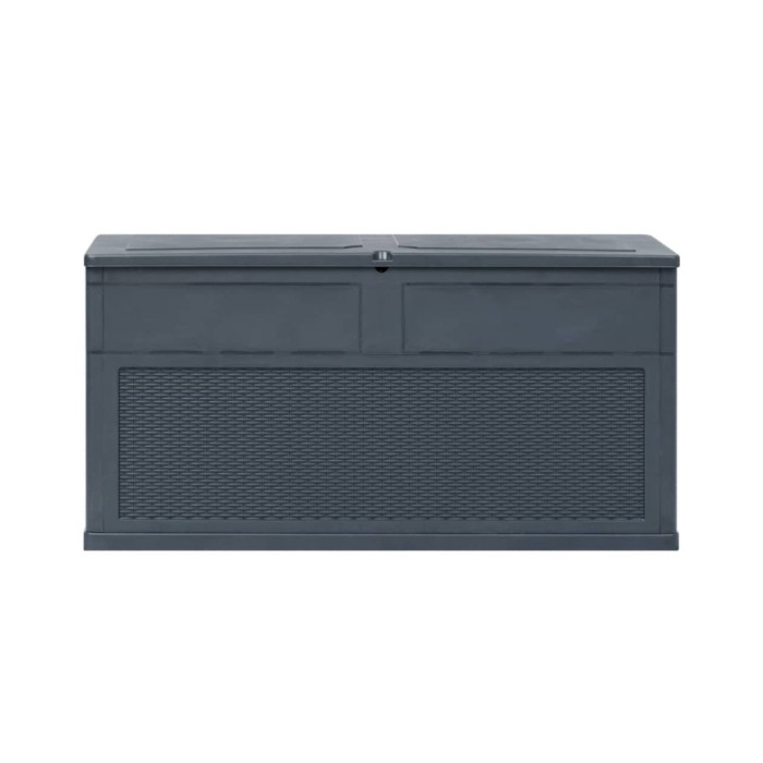 Boîte de rangement de jardin 320 L Anthracite 