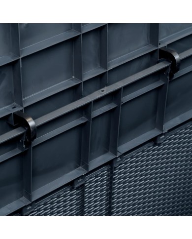 Boîte de rangement de jardin 320 L Anthracite 