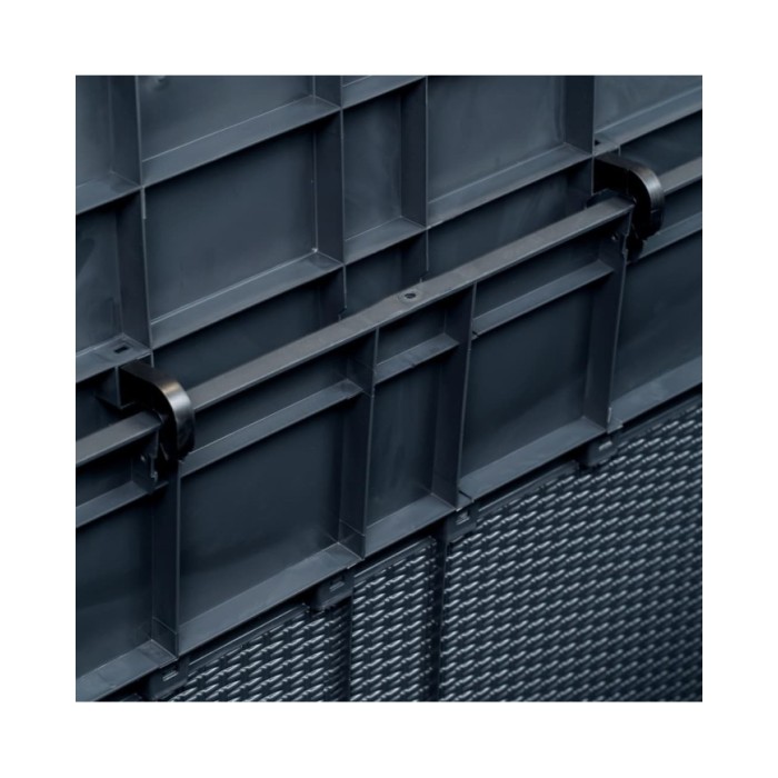 Boîte de rangement de jardin 320 L Anthracite 