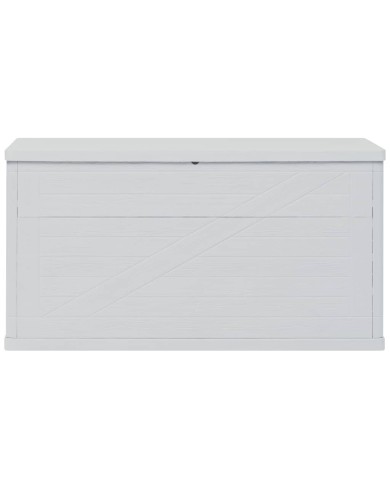 Boîte de rangement de jardin 420 L Gris clair 