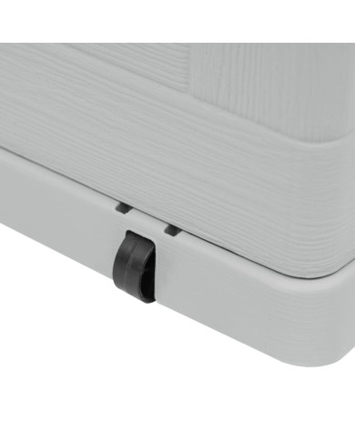 Boîte de rangement de jardin 420 L Gris clair 