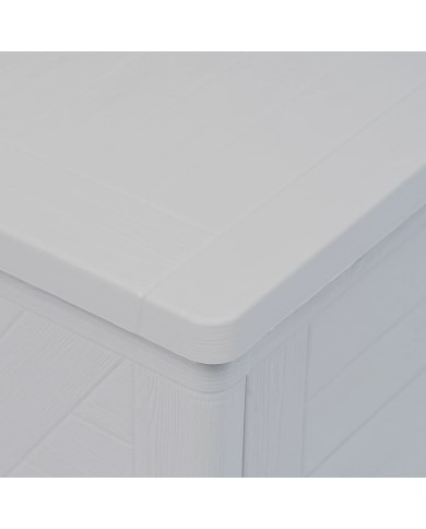 Boîte de rangement de jardin 420 L Gris clair 