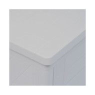 Boîte de rangement de jardin 420 L Gris clair 