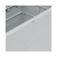 Boîte de rangement de jardin 420 L Gris clair 