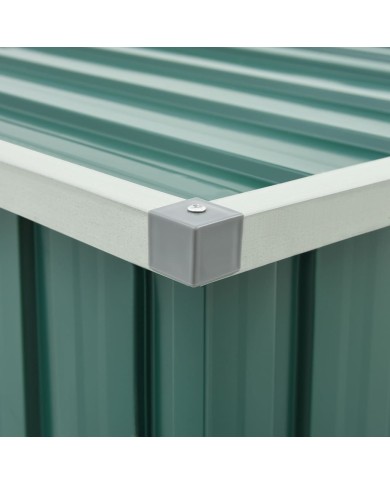 Boîte de rangement de jardin Vert 109x67x65 cm