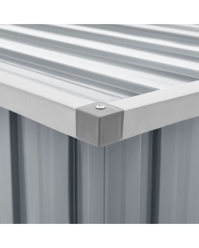 Boîte de rangement de jardin Gris 109x67x65 cm