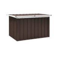 Boîte de rangement de jardin Marron 109x67x65 cm