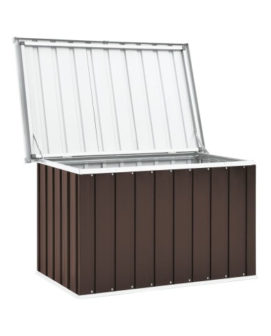 Boîte de rangement de jardin Marron 109x67x65 cm