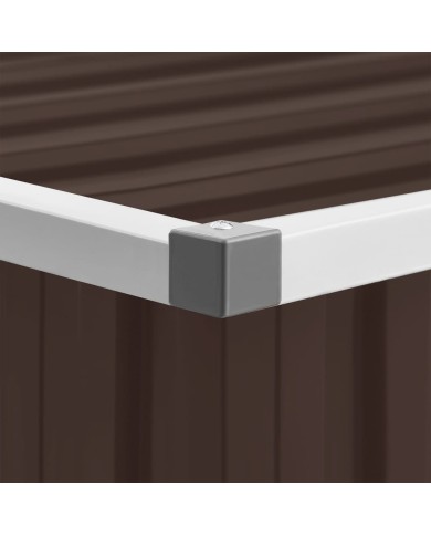 Boîte de rangement de jardin Marron 109x67x65 cm