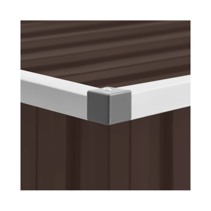 Boîte de rangement de jardin Marron 109x67x65 cm