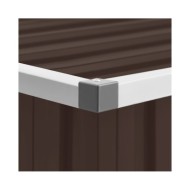 Boîte de rangement de jardin Marron 109x67x65 cm