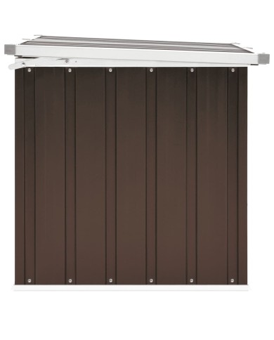 Boîte de rangement de jardin Marron 109x67x65 cm