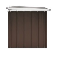 Boîte de rangement de jardin Marron 109x67x65 cm