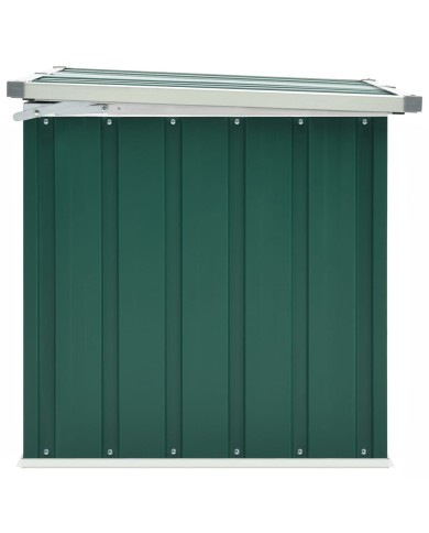 Boîte de rangement de jardin Vert 129x67x65 cm