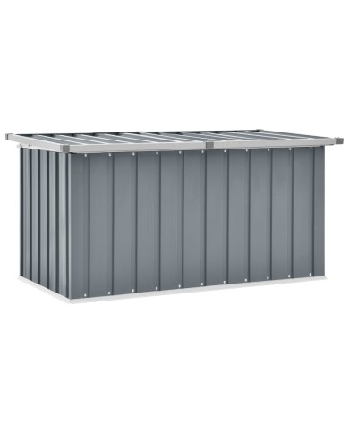 Boîte de rangement de jardin Gris 129x67x65 cm