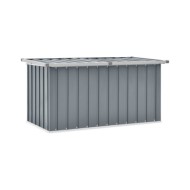 Boîte de rangement de jardin Gris 129x67x65 cm