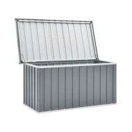 Boîte de rangement de jardin Gris 129x67x65 cm