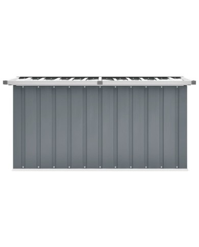 Boîte de rangement de jardin Gris 129x67x65 cm