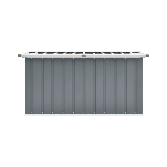 Boîte de rangement de jardin Gris 129x67x65 cm