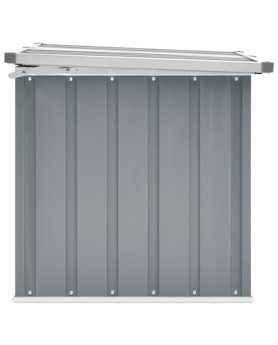 Boîte de rangement de jardin Gris 129x67x65 cm
