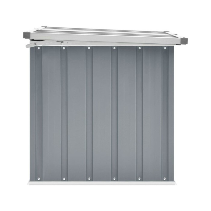 Boîte de rangement de jardin Gris 129x67x65 cm