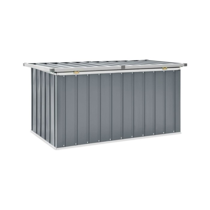 Boîte de rangement de jardin Gris 129x67x65 cm