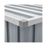 Boîte de rangement de jardin Gris 129x67x65 cm