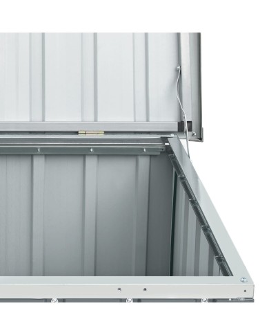 Boîte de rangement de jardin Gris 129x67x65 cm