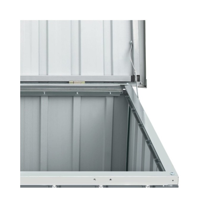 Boîte de rangement de jardin Gris 129x67x65 cm