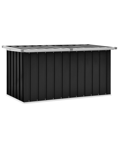 Boîte de rangement de jardin Anthracite 129x67x65 cm