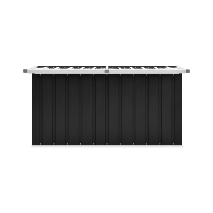 Boîte de rangement de jardin Anthracite 129x67x65 cm