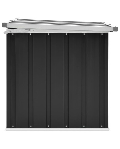Boîte de rangement de jardin Anthracite 129x67x65 cm