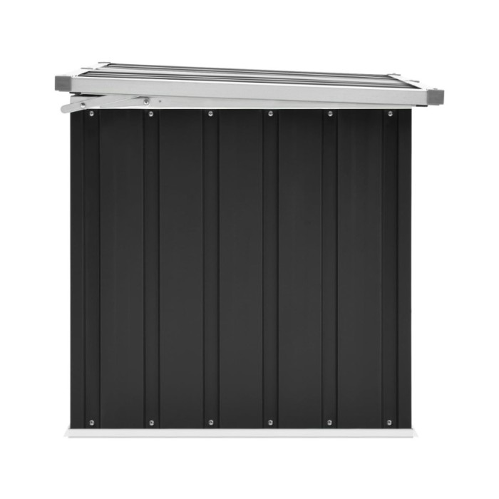 Boîte de rangement de jardin Anthracite 129x67x65 cm