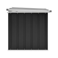 Boîte de rangement de jardin Anthracite 129x67x65 cm