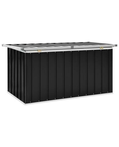 Boîte de rangement de jardin Anthracite 129x67x65 cm
